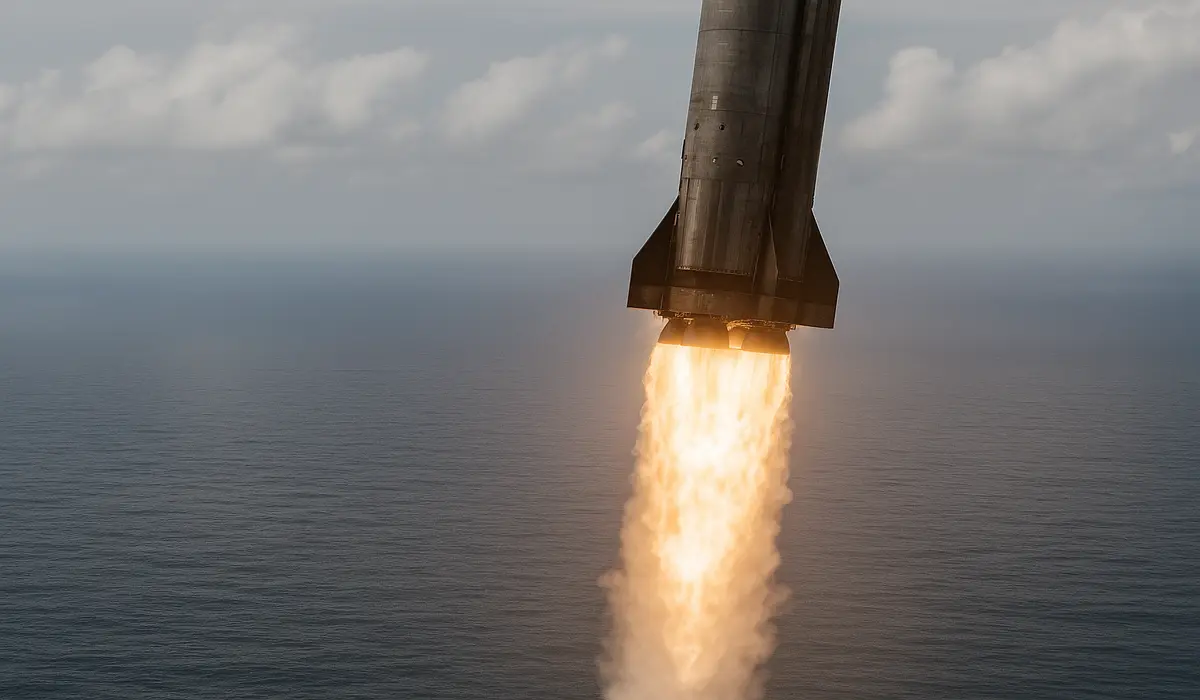 Super Heavy booster spacex 11th starship landing in indian ocean details