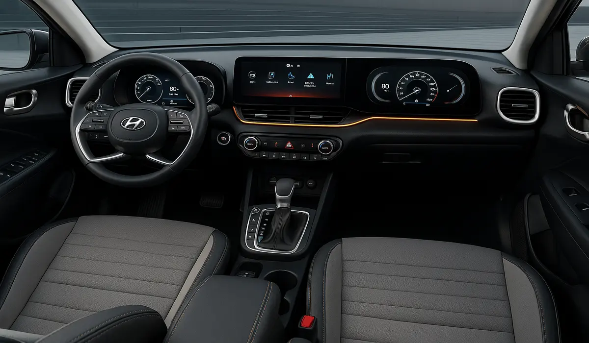 Hyundai Venue facelift interior features