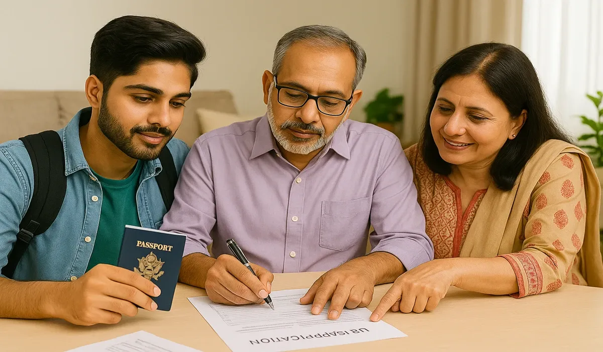 Indian family managing hidden visa costs USA