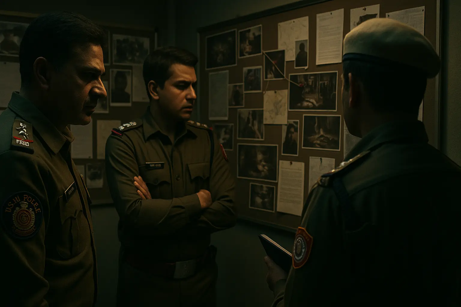 Delhi Crime Season 3 investigation board