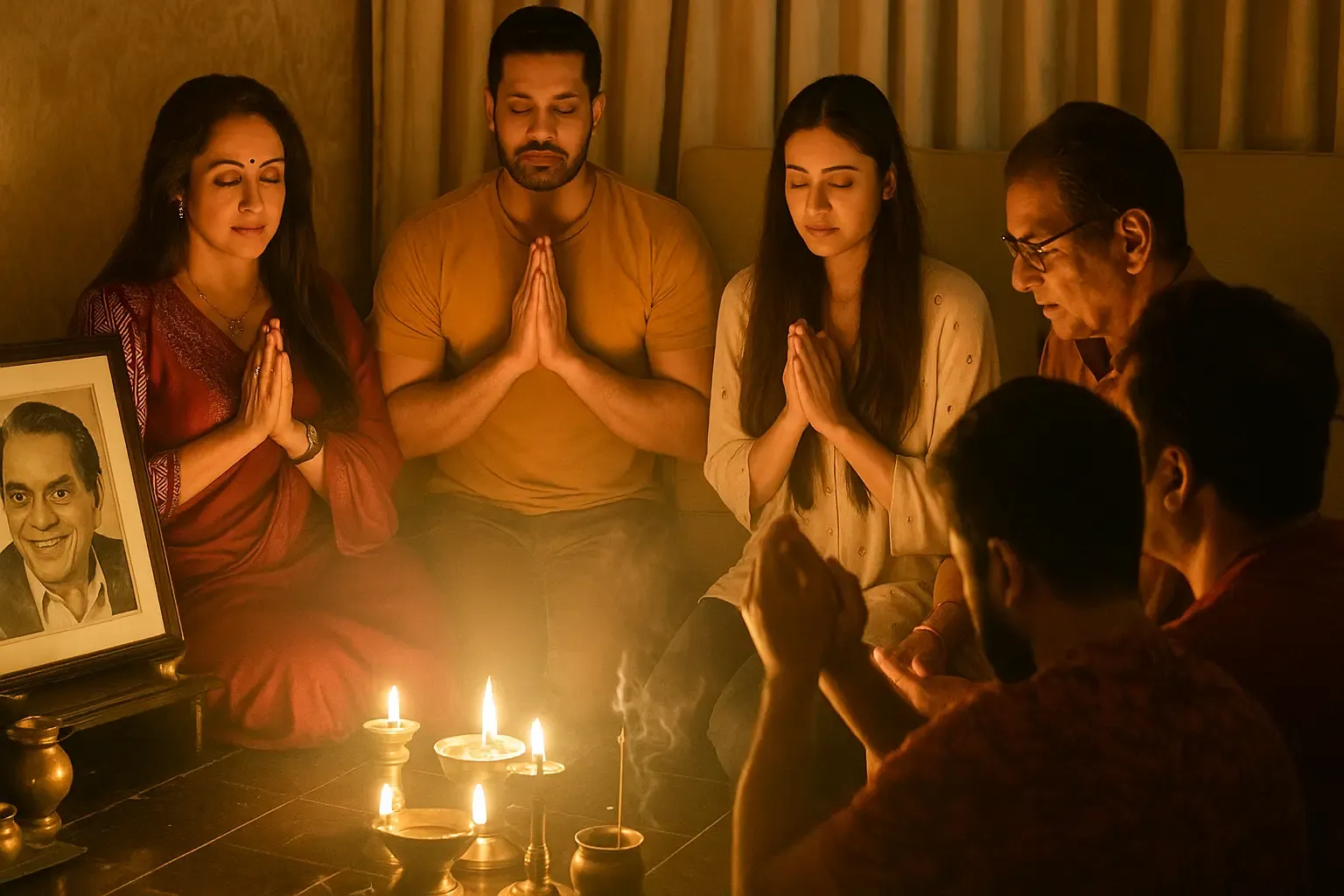 Dharmendra and Hema Malini smiling together at home during recent public appearance